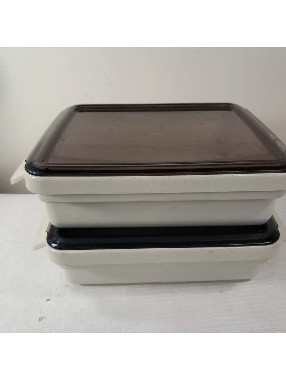 Vintage Litton Ware Conventional Oven Microwave Lidded Cookware set 2 w/ lids